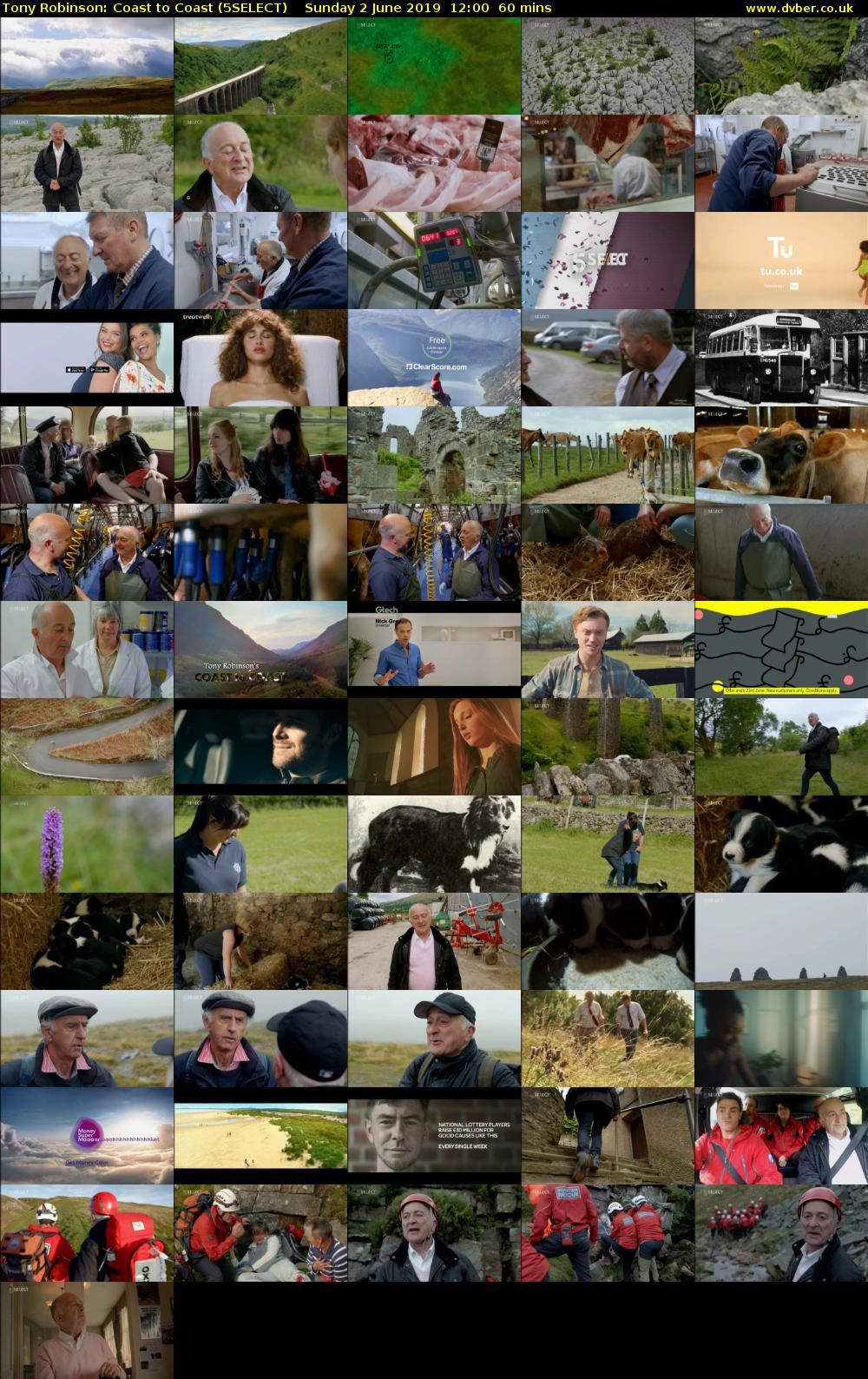 Tony Robinson: Coast to Coast (5SELECT) Sunday 2 June 2019 12:00 - 13:00
