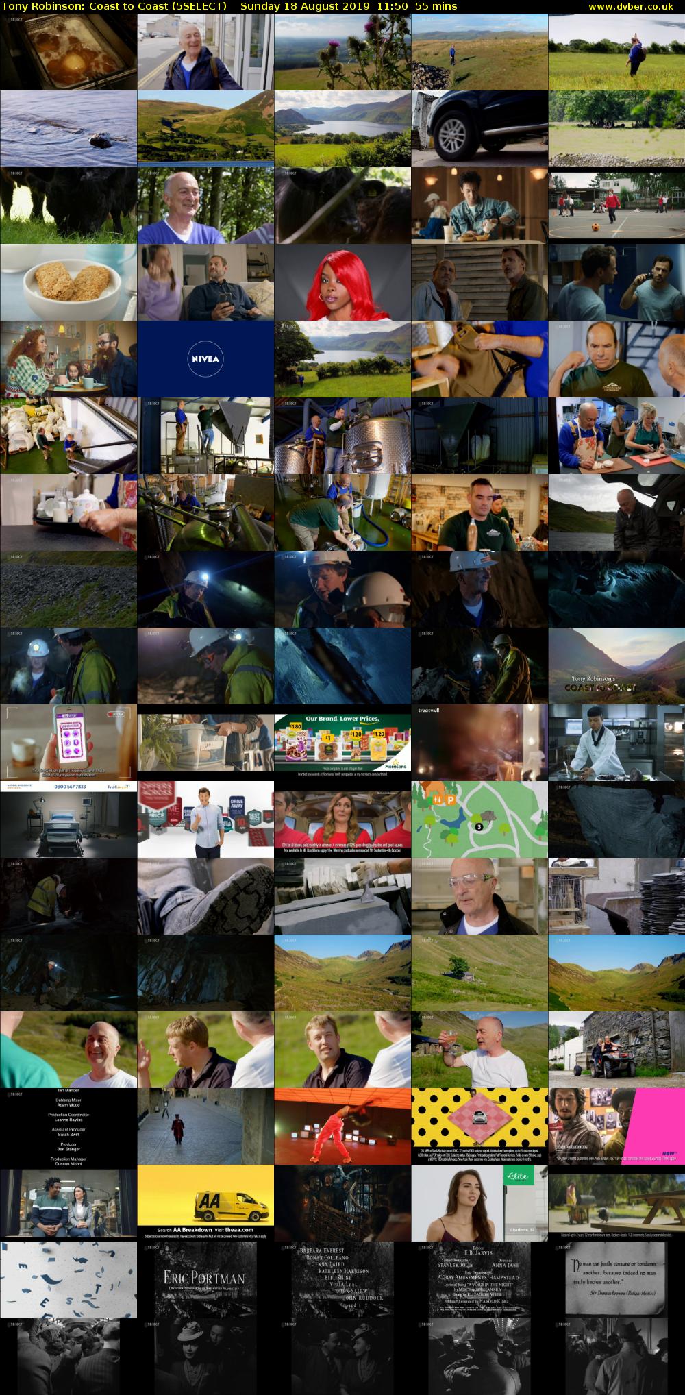 Tony Robinson: Coast to Coast (5SELECT) Sunday 18 August 2019 11:50 - 12:45