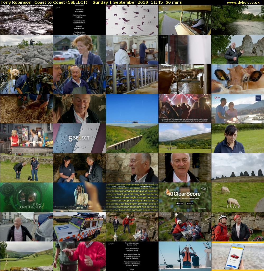 Tony Robinson: Coast to Coast (5SELECT) Sunday 1 September 2019 11:45 - 12:45