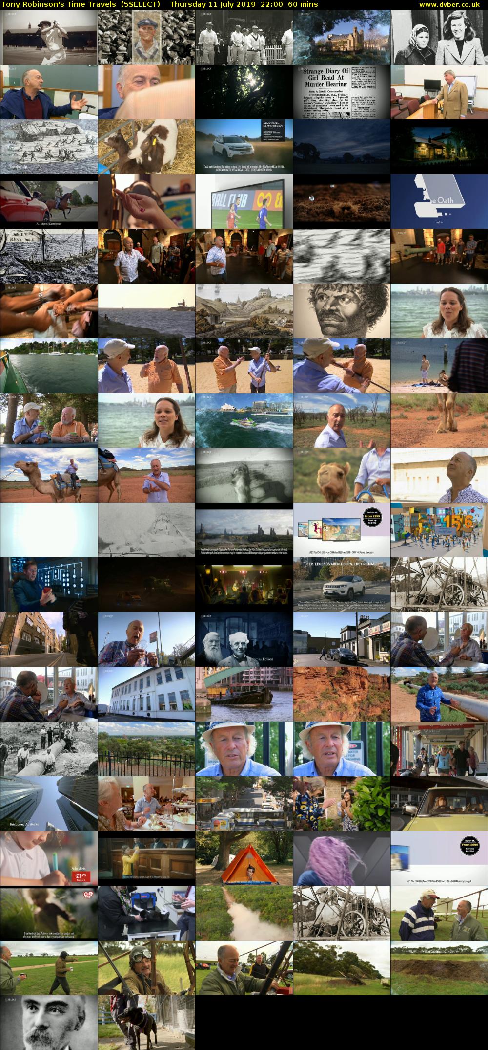 Tony Robinson's Time Travels  (5SELECT) Thursday 11 July 2019 22:00 - 23:00