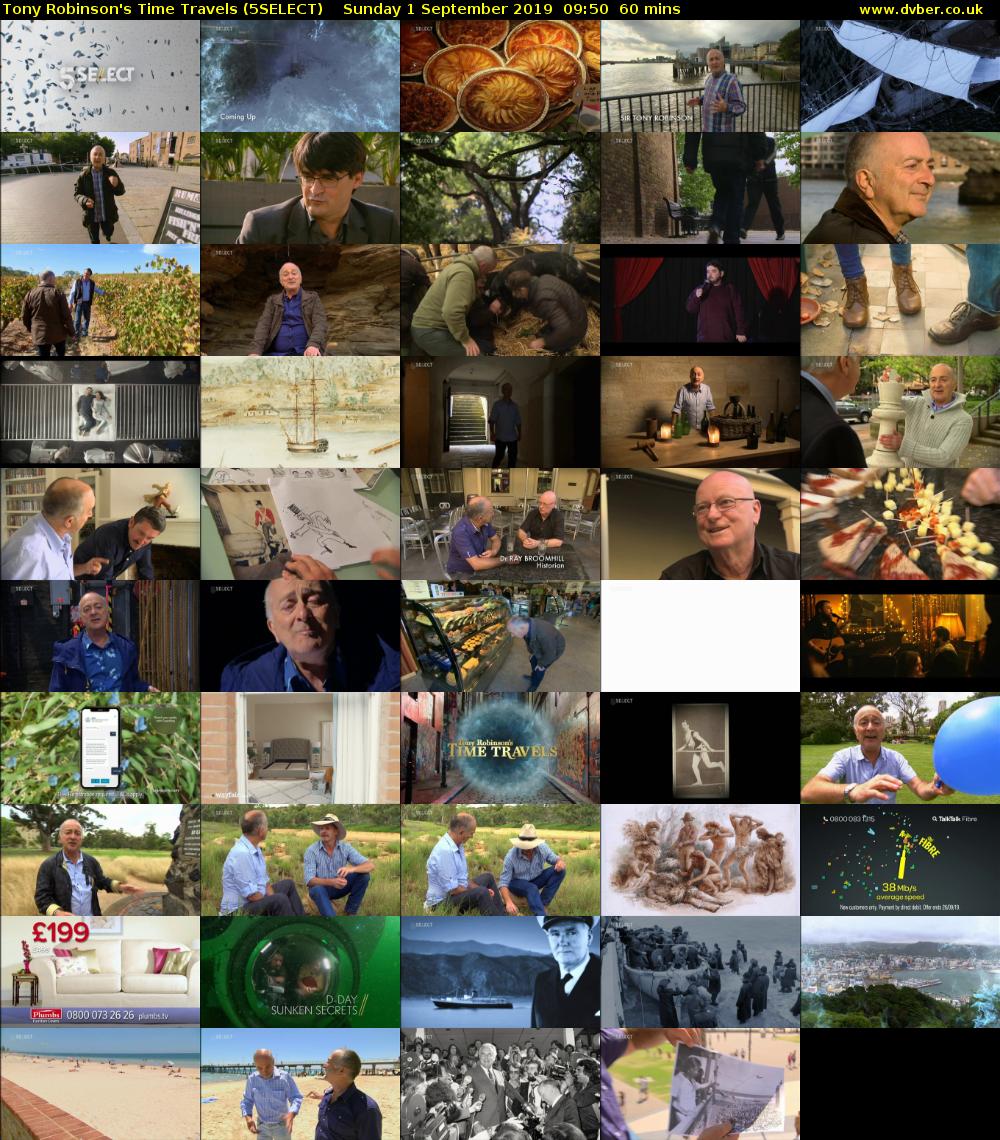 Tony Robinson's Time Travels (5SELECT) Sunday 1 September 2019 09:50 - 10:50