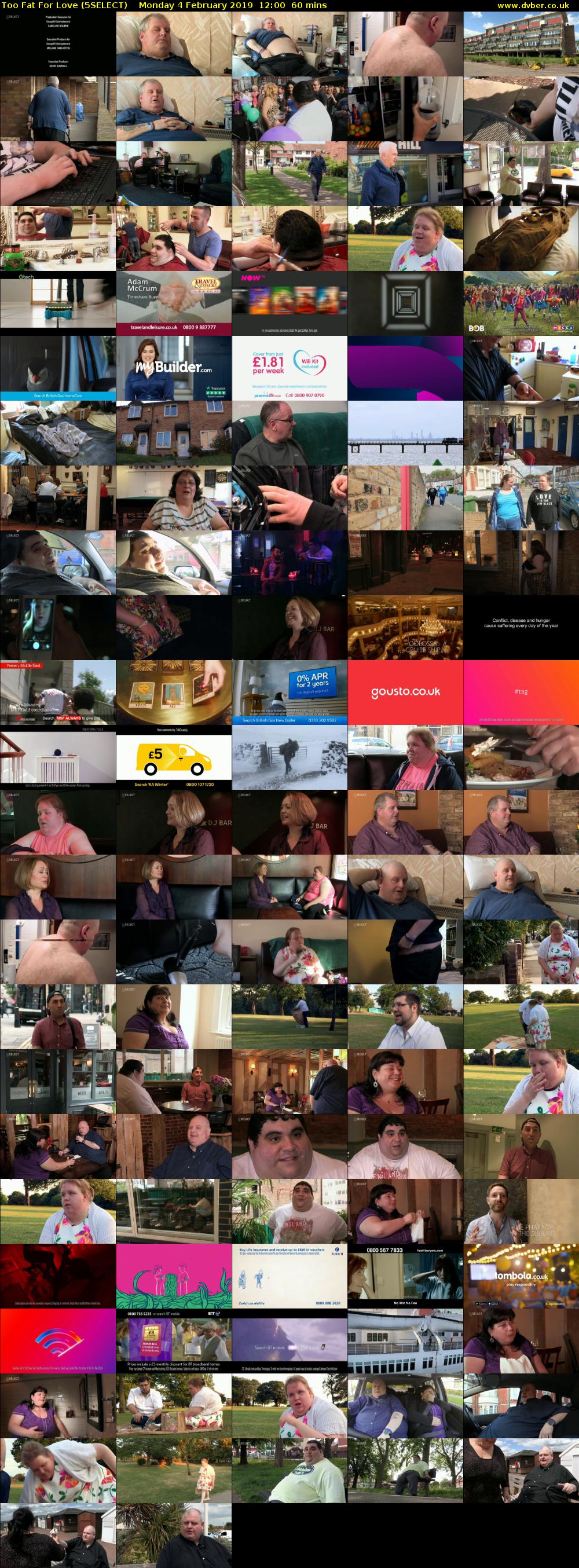 Too Fat For Love (5SELECT) Monday 4 February 2019 12:00 - 13:00