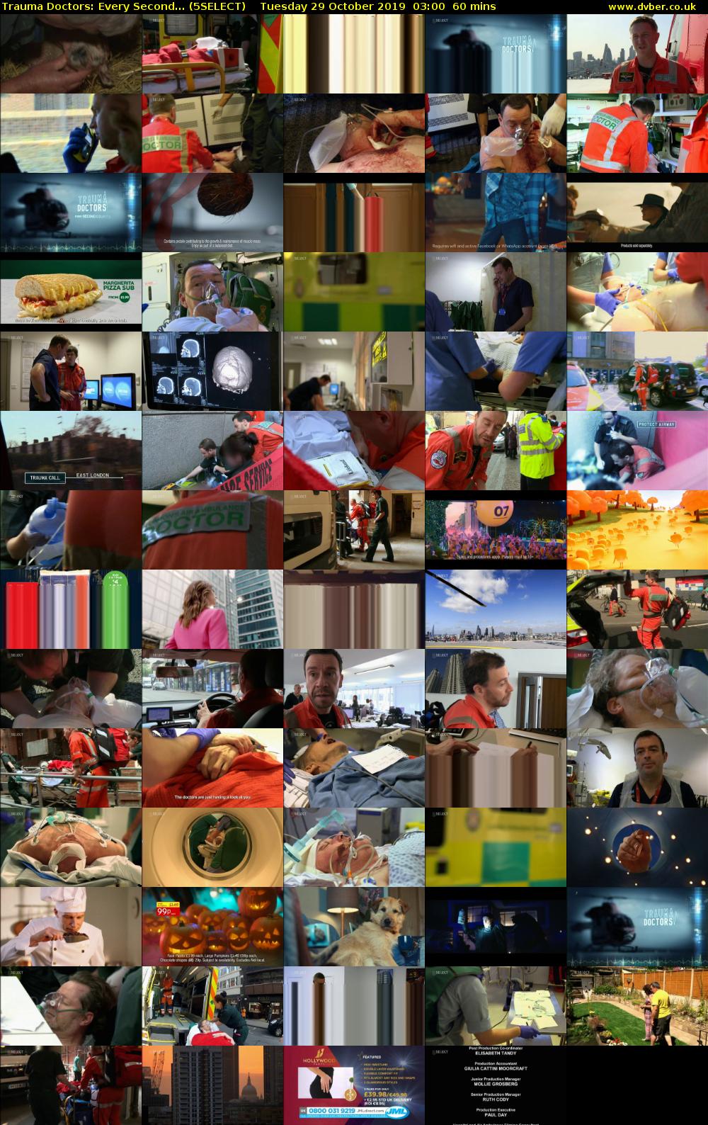 Trauma Doctors: Every Second... (5SELECT) Tuesday 29 October 2019 03:00 - 04:00