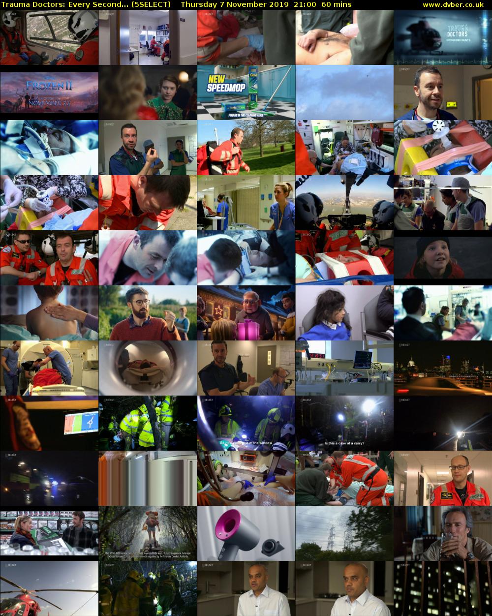 Trauma Doctors: Every Second... (5SELECT) Thursday 7 November 2019 21:00 - 22:00