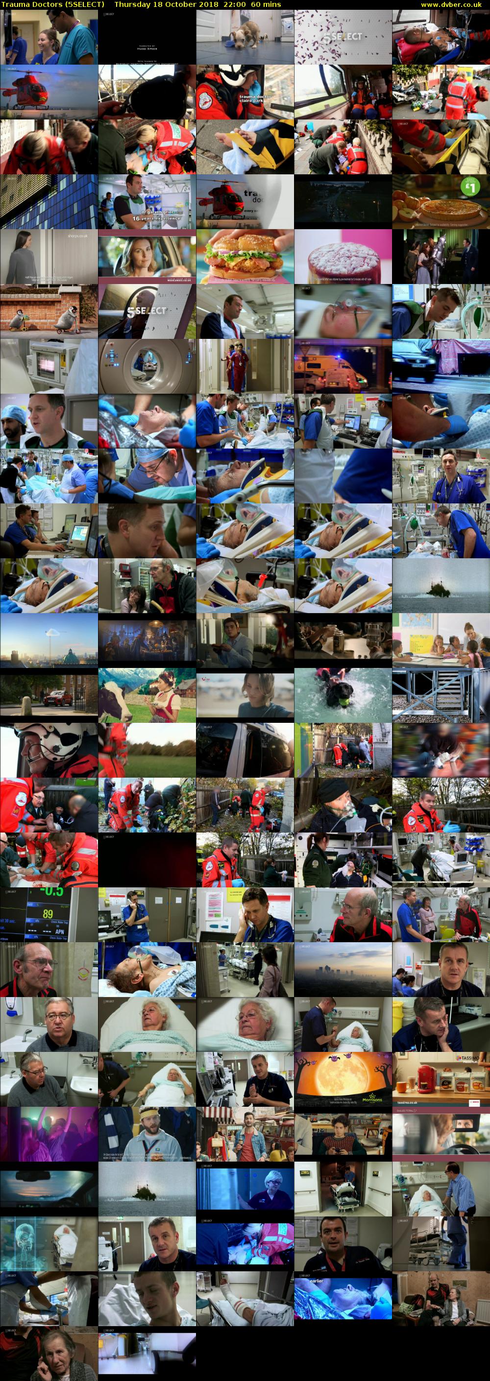 Trauma Doctors (5SELECT) Thursday 18 October 2018 22:00 - 23:00
