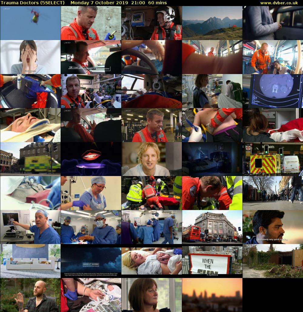 Trauma Doctors (5SELECT) Monday 7 October 2019 21:00 - 22:00