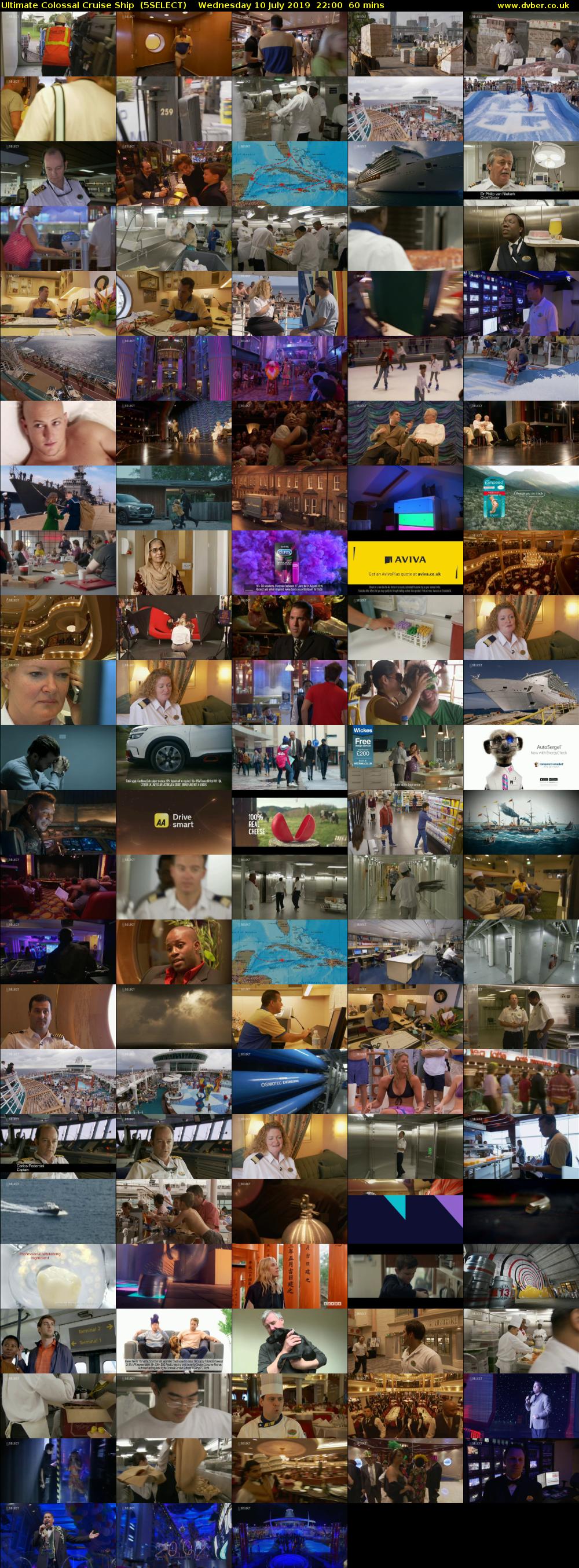 Ultimate Colossal Cruise Ship  (5SELECT) Wednesday 10 July 2019 22:00 - 23:00