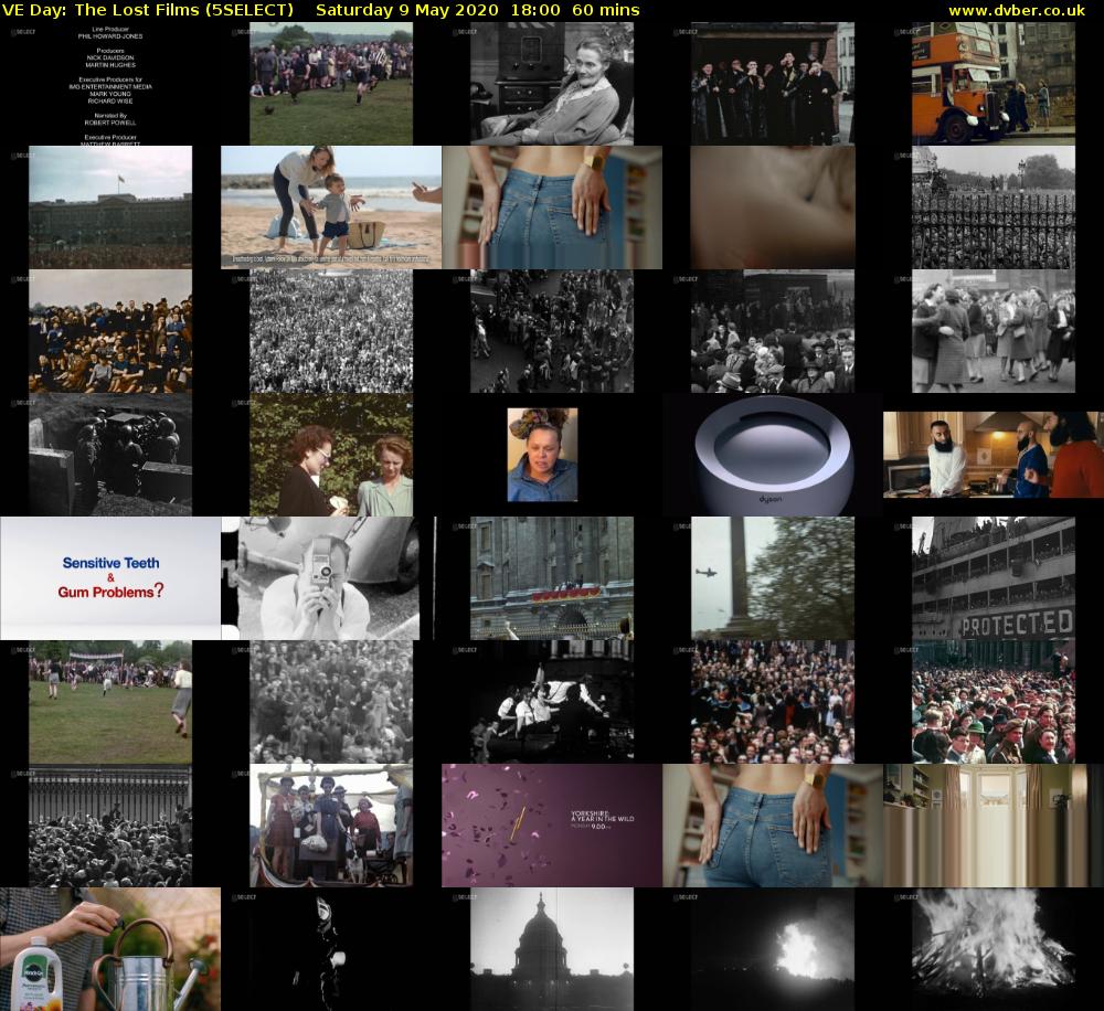 VE Day: The Lost Films (5SELECT) Saturday 9 May 2020 18:00 - 19:00