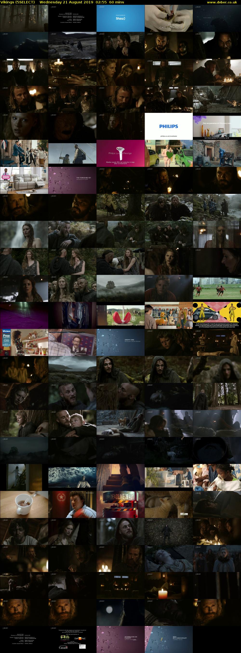 Vikings (5SELECT) Wednesday 21 August 2019 02:55 - 03:55