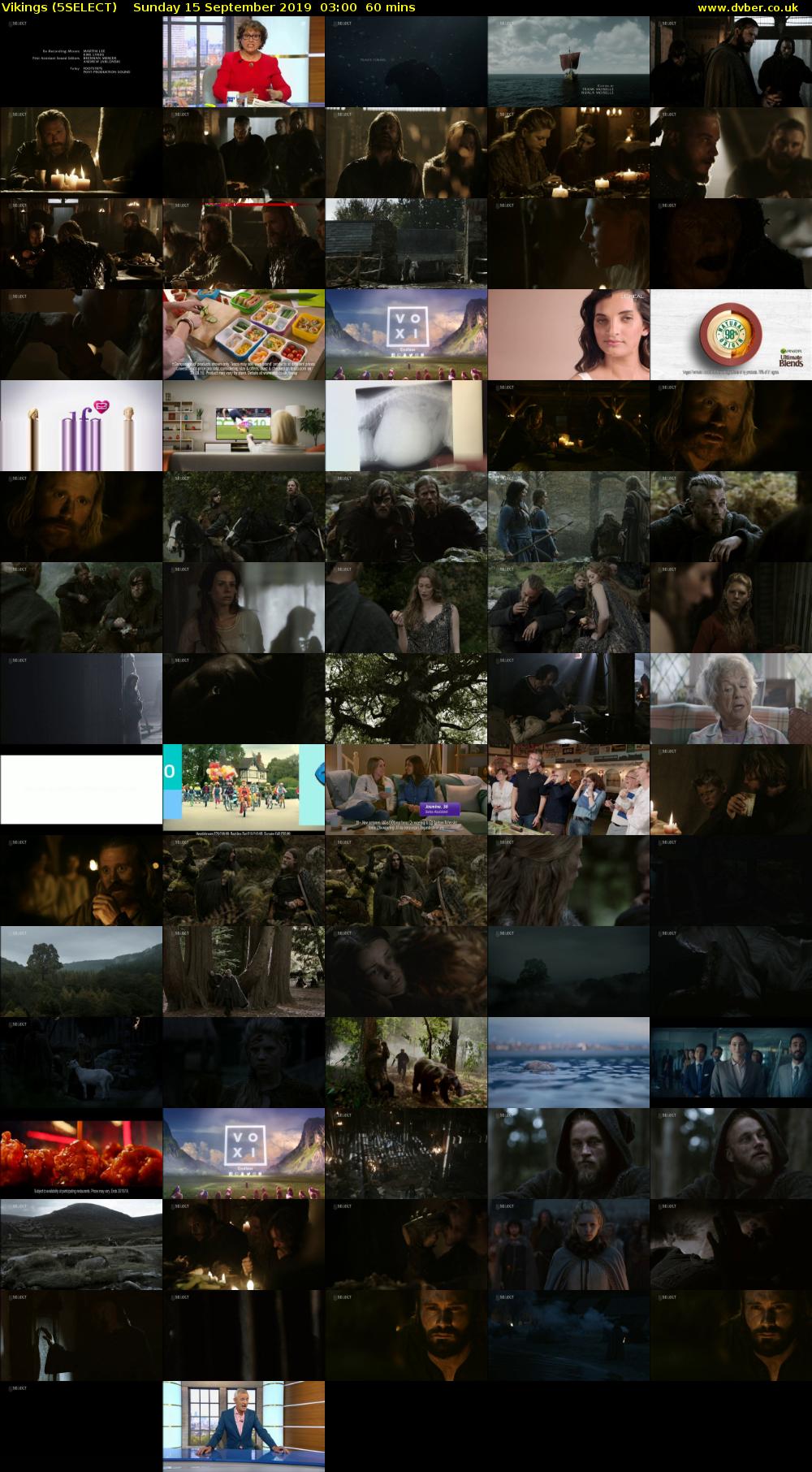 Vikings (5SELECT) Sunday 15 September 2019 03:00 - 04:00