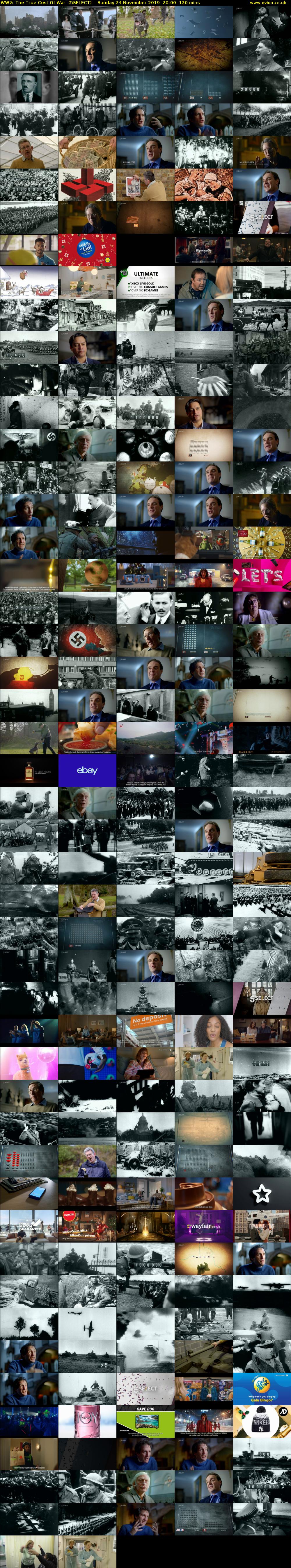 WW2: The True Cost Of War  (5SELECT) Sunday 24 November 2019 20:00 - 22:00