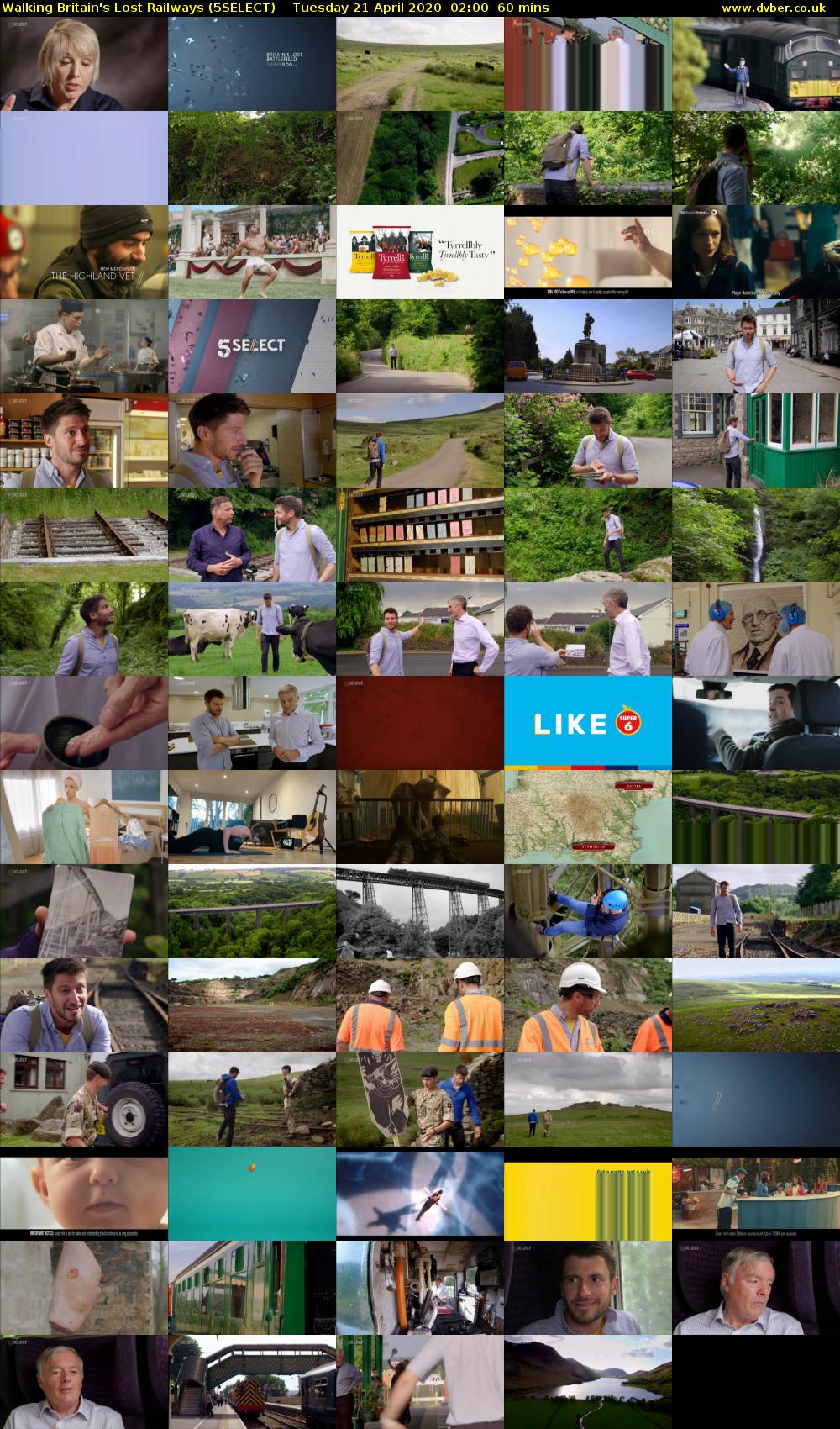 Walking Britain's Lost Railways (5SELECT) Tuesday 21 April 2020 02:00 - 03:00