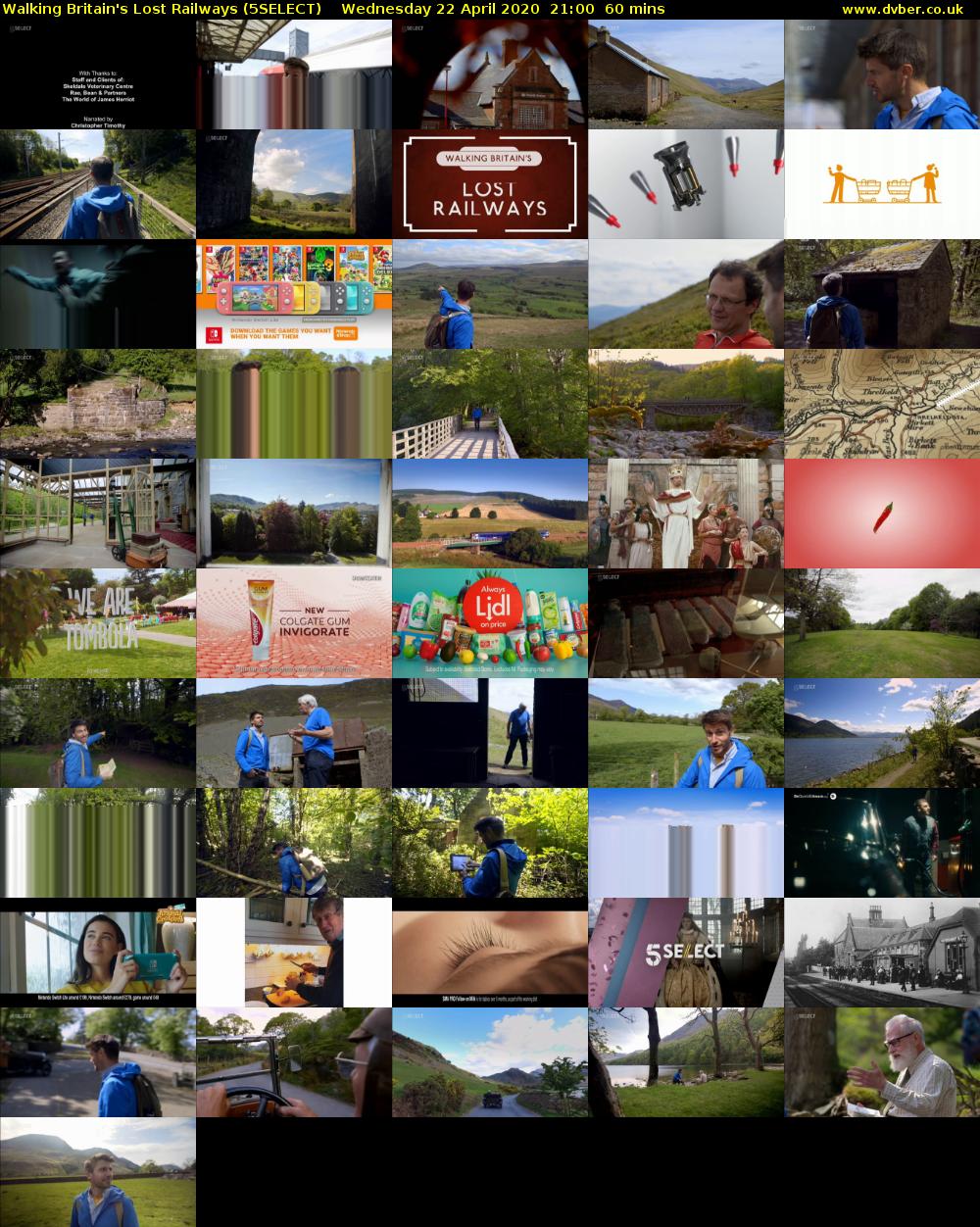 Walking Britain's Lost Railways (5SELECT) Wednesday 22 April 2020 21:00 - 22:00