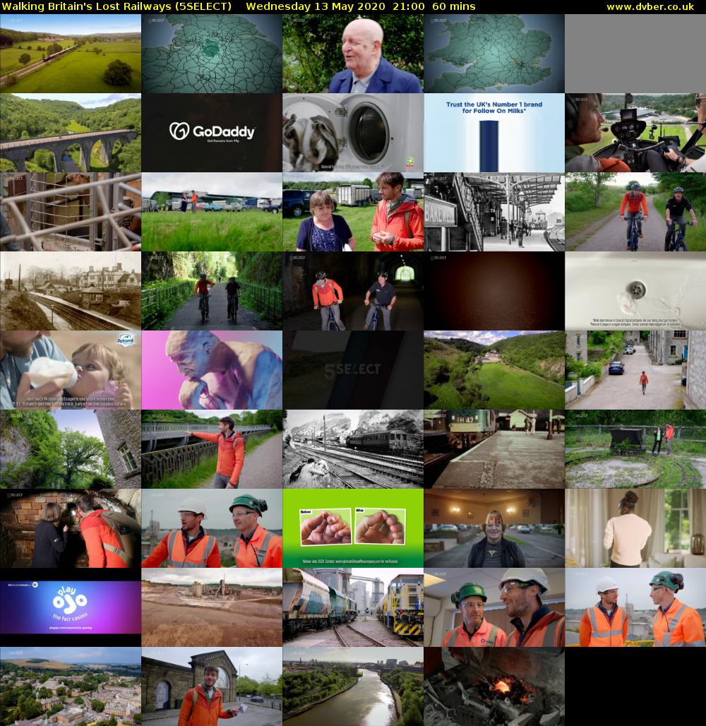 Walking Britain's Lost Railways (5SELECT) Wednesday 13 May 2020 21:00 - 22:00