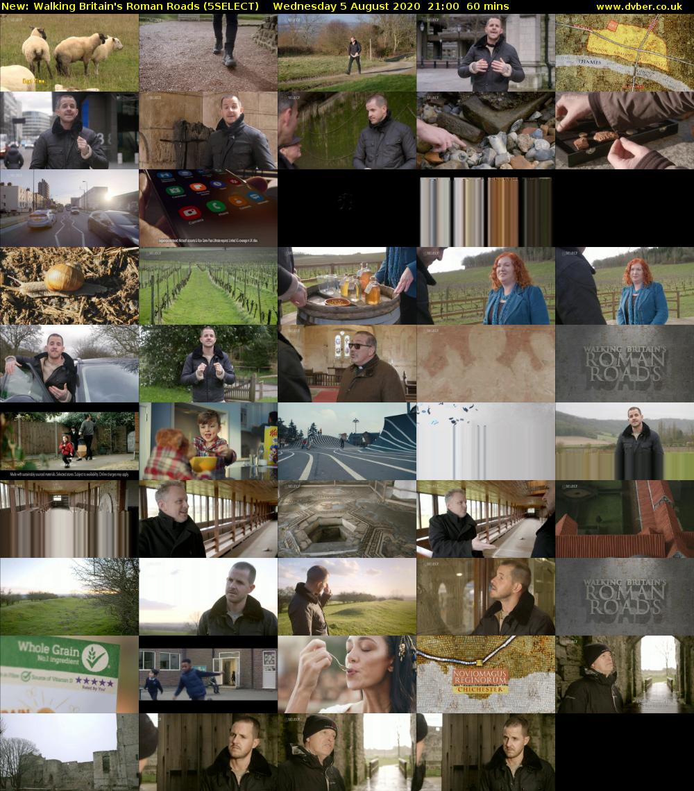 Walking Britain's Roman Roads (5SELECT) Wednesday 5 August 2020 21:00 - 22:00