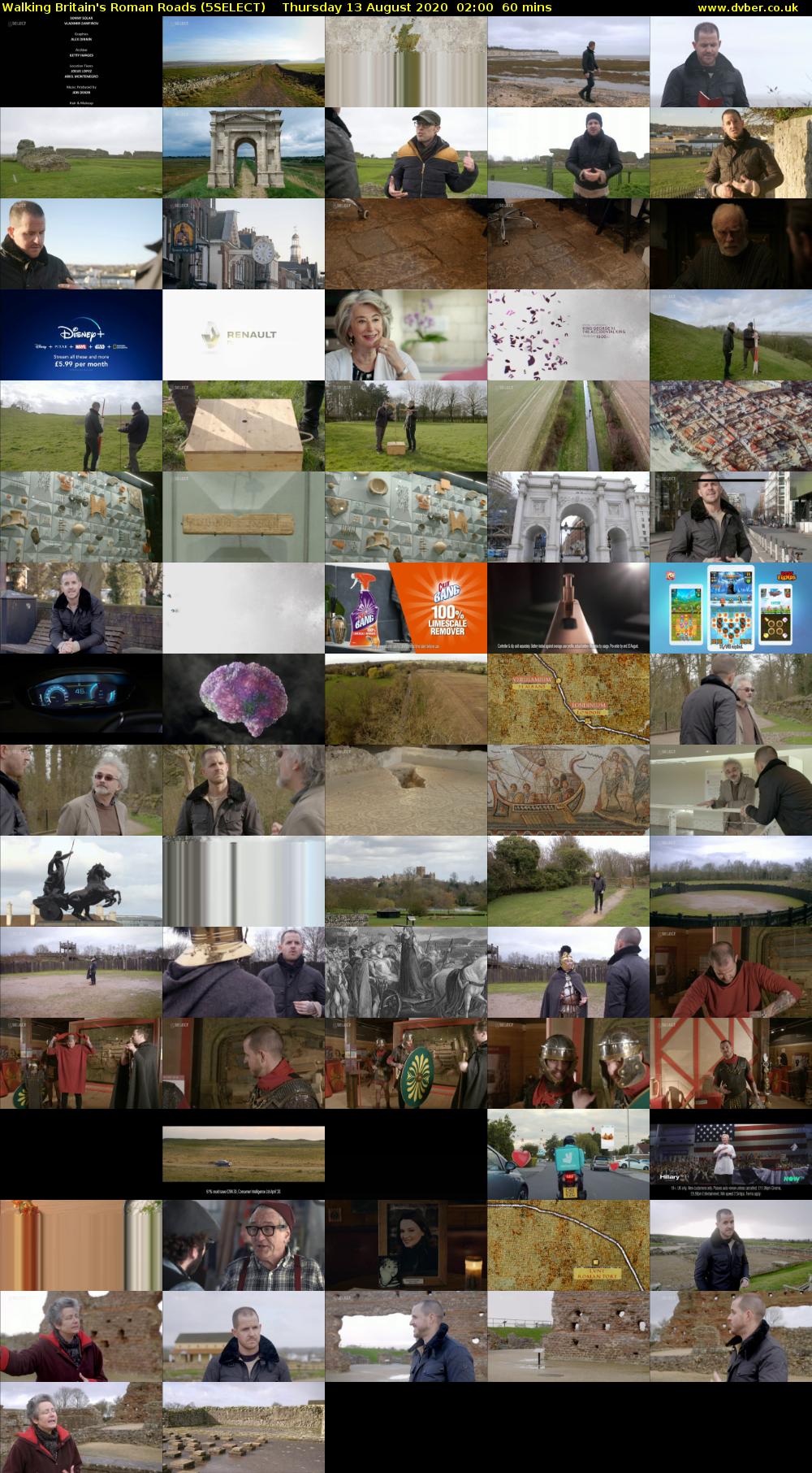 Walking Britain's Roman Roads (5SELECT) Thursday 13 August 2020 02:00 - 03:00