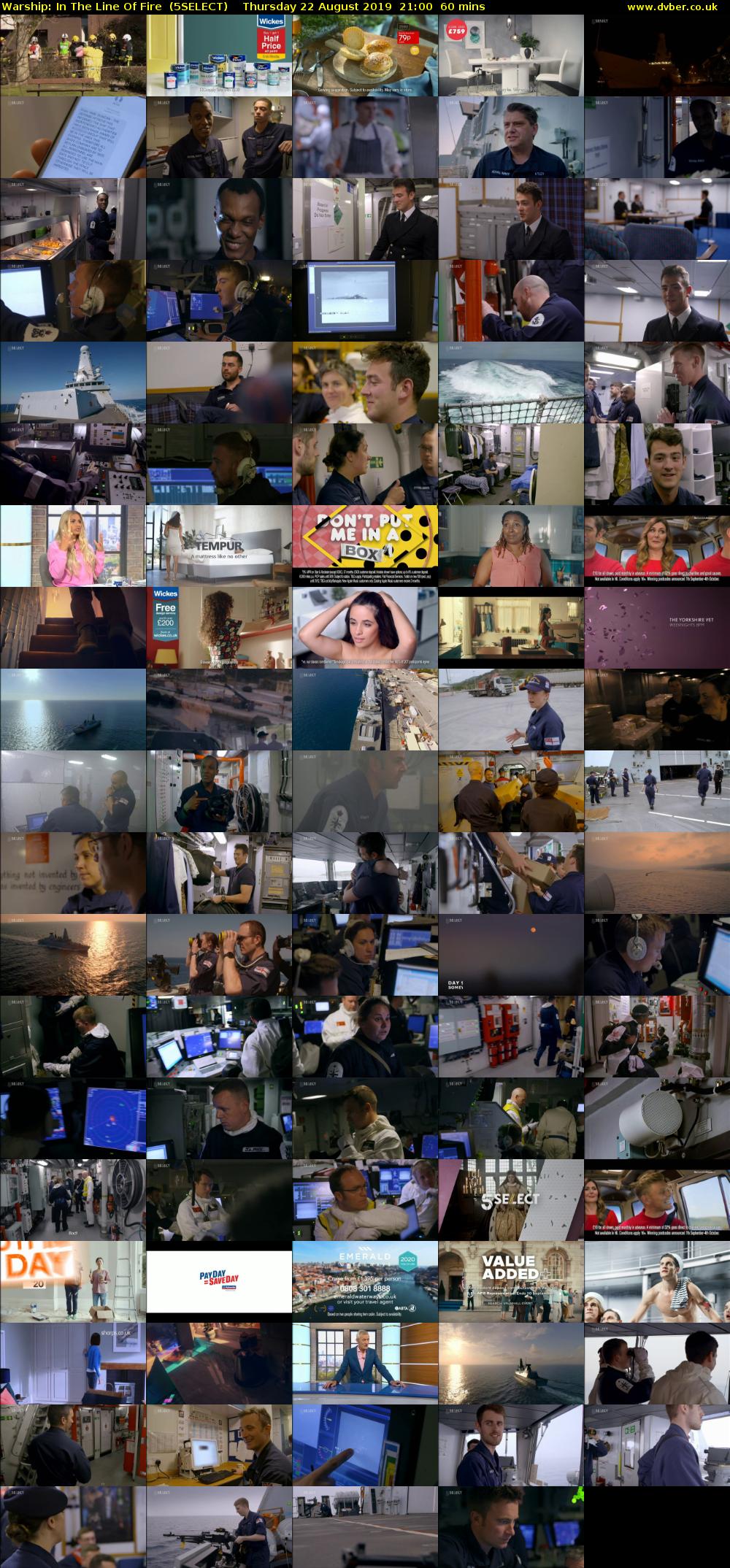 Warship: In The Line Of Fire  (5SELECT) Thursday 22 August 2019 21:00 - 22:00