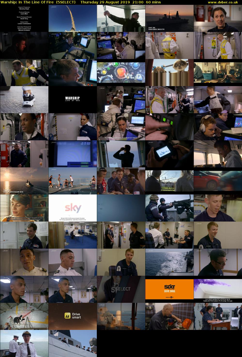 Warship: In The Line Of Fire  (5SELECT) Thursday 29 August 2019 21:00 - 22:00