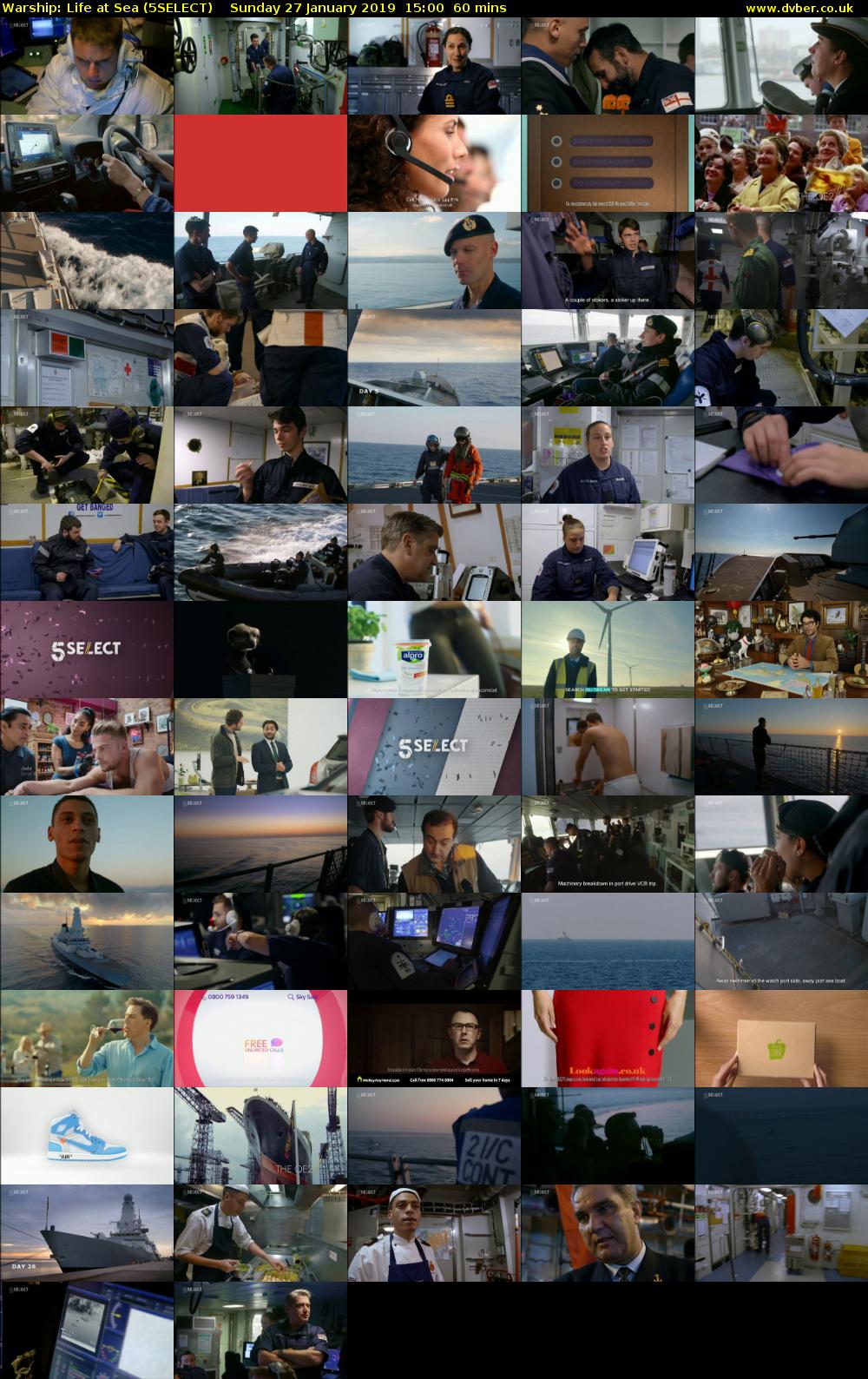 Warship: Life at Sea (5SELECT) Sunday 27 January 2019 15:00 - 16:00