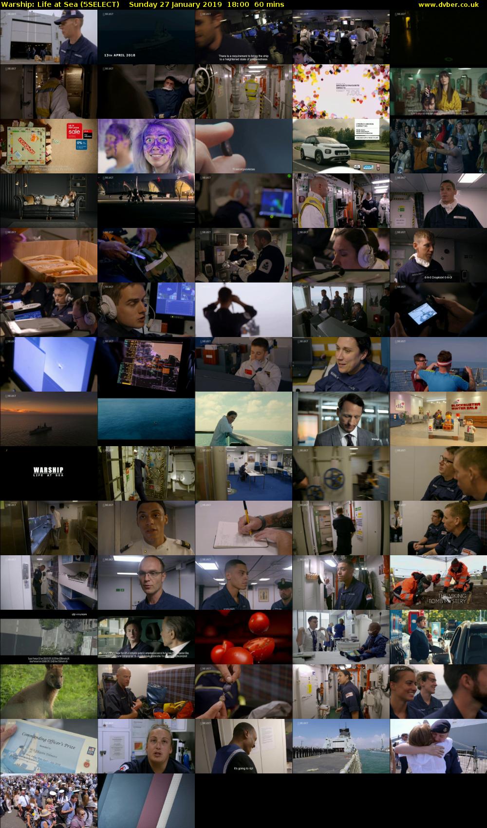 Warship: Life at Sea (5SELECT) Sunday 27 January 2019 18:00 - 19:00