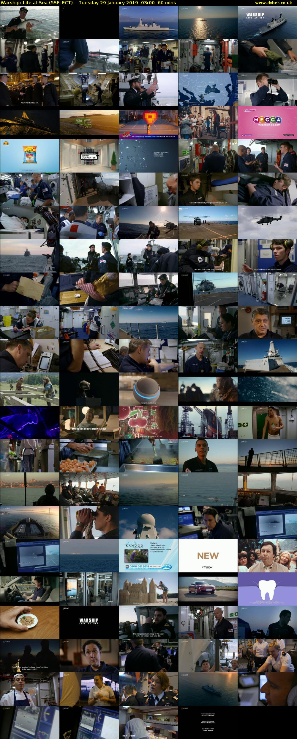 Warship: Life at Sea (5SELECT) Tuesday 29 January 2019 03:00 - 04:00