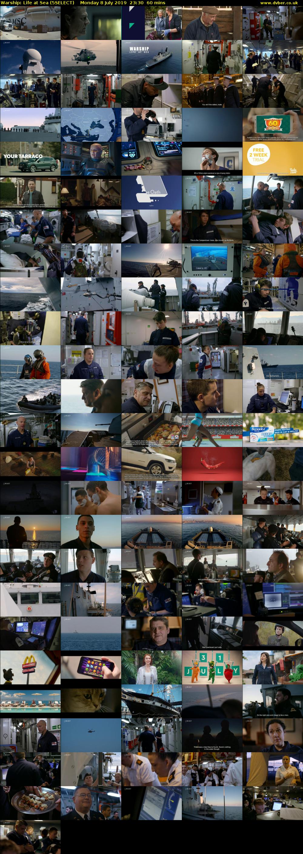 Warship: Life at Sea (5SELECT) Monday 8 July 2019 23:30 - 00:30