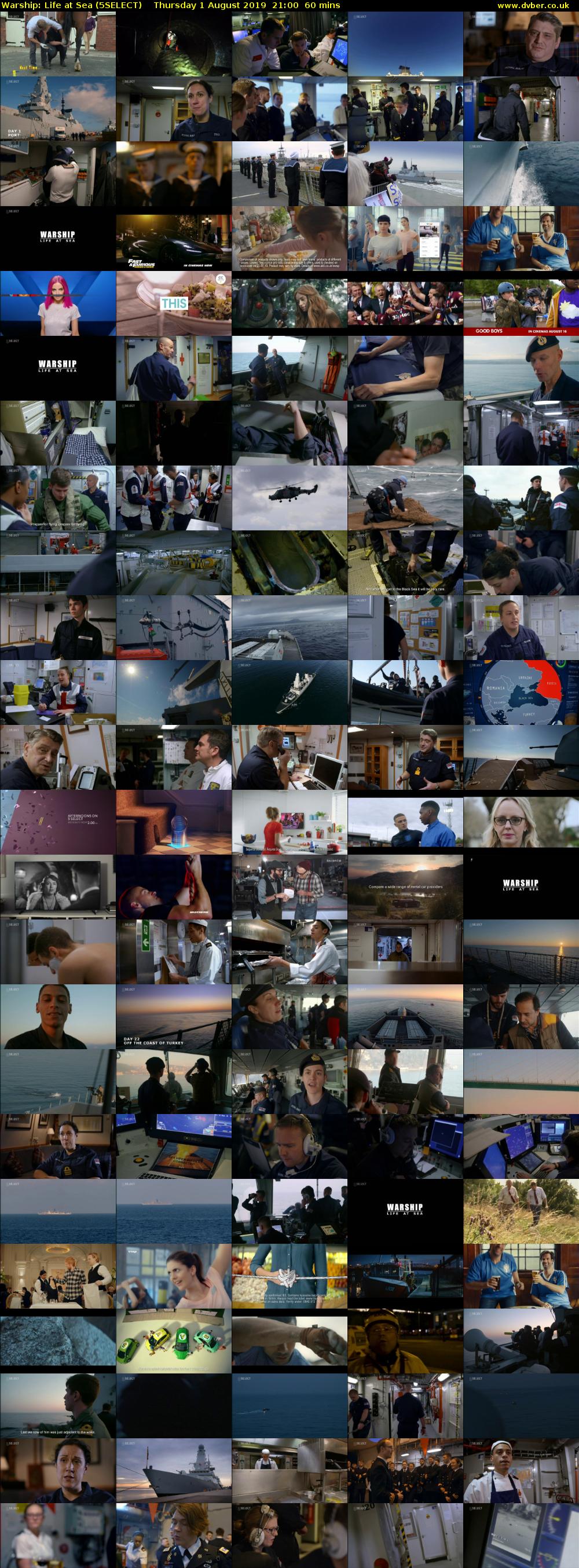 Warship: Life at Sea (5SELECT) Thursday 1 August 2019 21:00 - 22:00