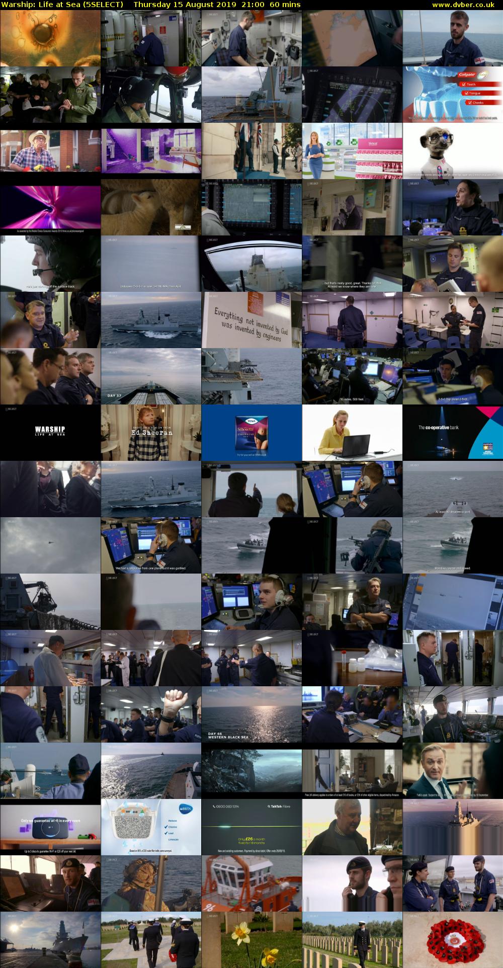 Warship: Life at Sea (5SELECT) Thursday 15 August 2019 21:00 - 22:00