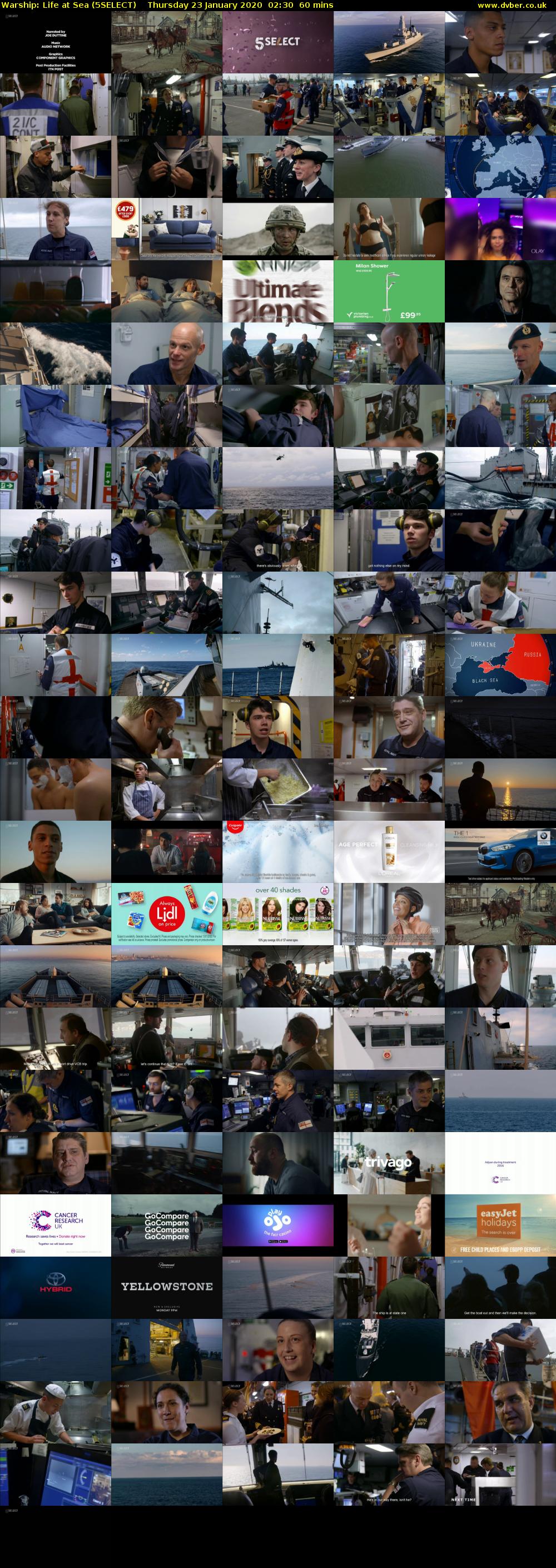 Warship: Life at Sea (5SELECT) Thursday 23 January 2020 02:30 - 03:30