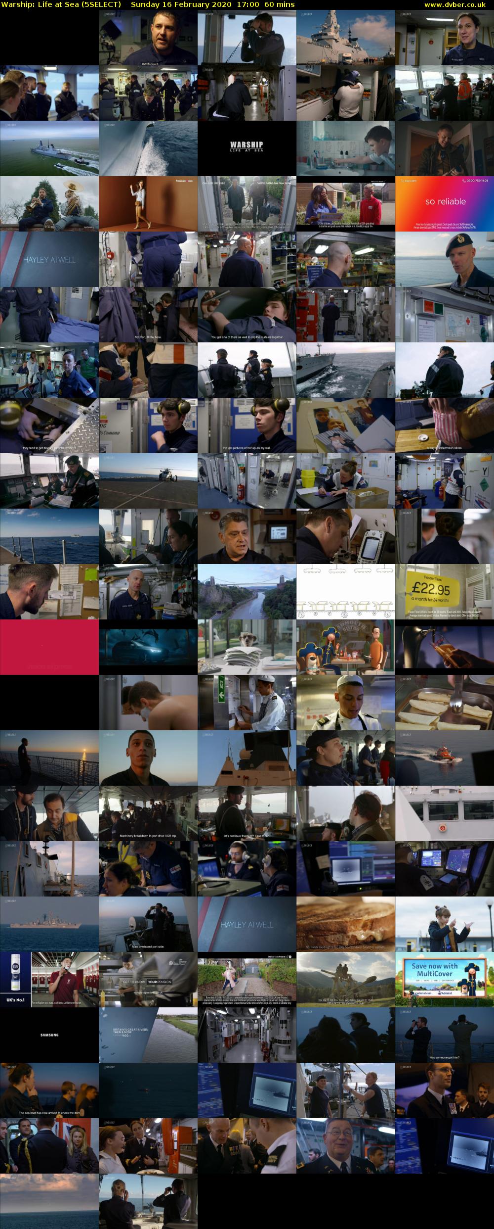 Warship: Life at Sea (5SELECT) Sunday 16 February 2020 17:00 - 18:00