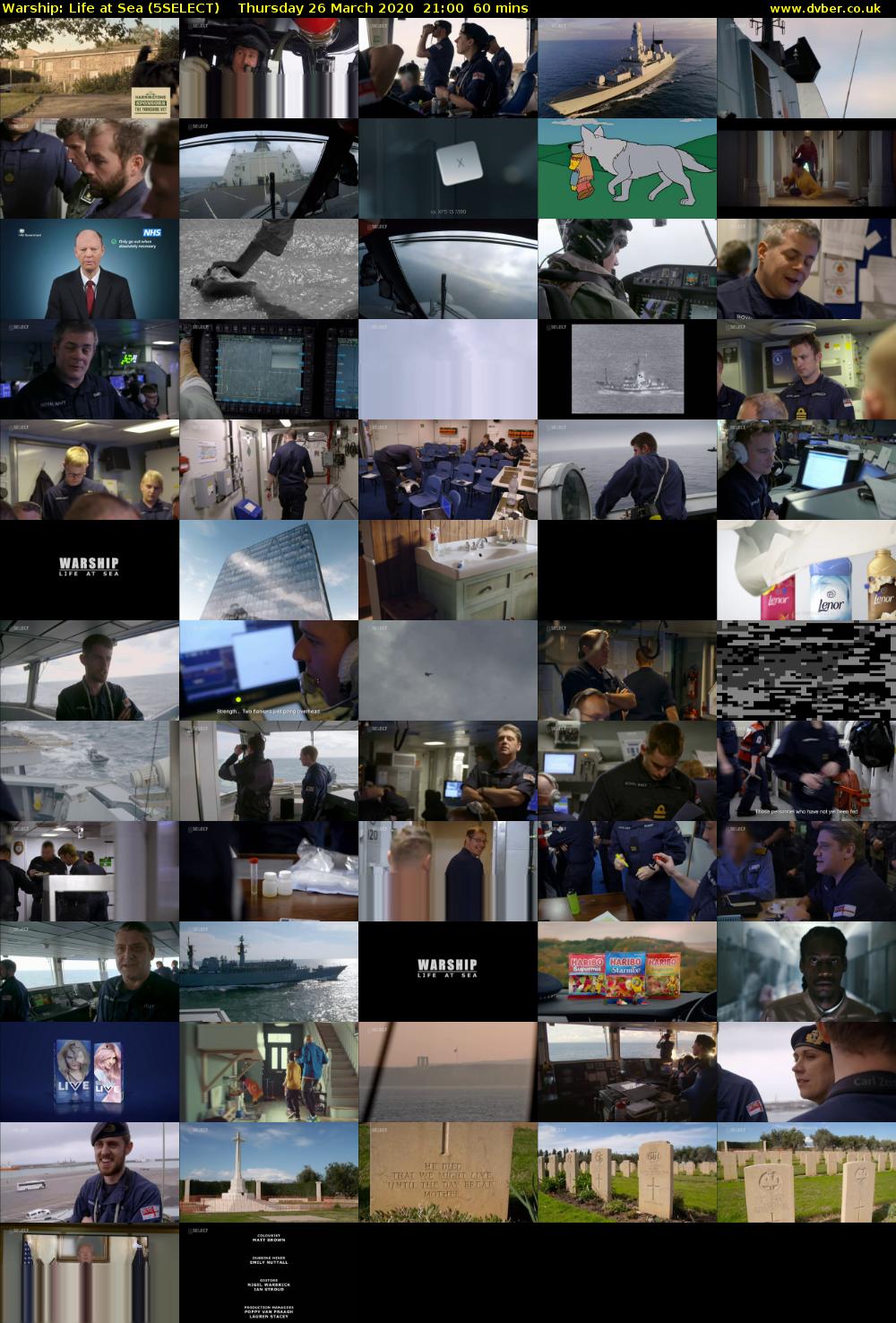 Warship: Life at Sea (5SELECT) Thursday 26 March 2020 21:00 - 22:00