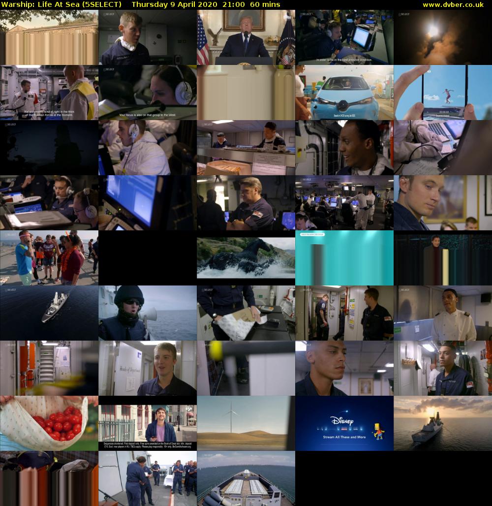 Warship: Life at Sea (5SELECT) Thursday 9 April 2020 21:00 - 22:00
