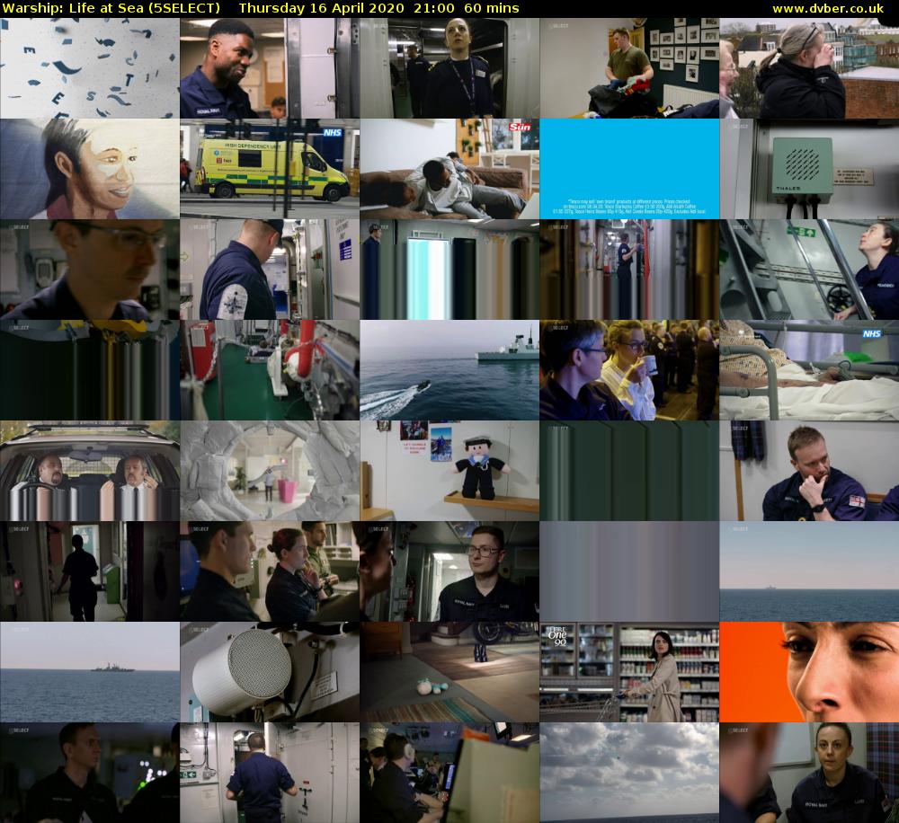 Warship: Life at Sea (5SELECT) Thursday 16 April 2020 21:00 - 22:00