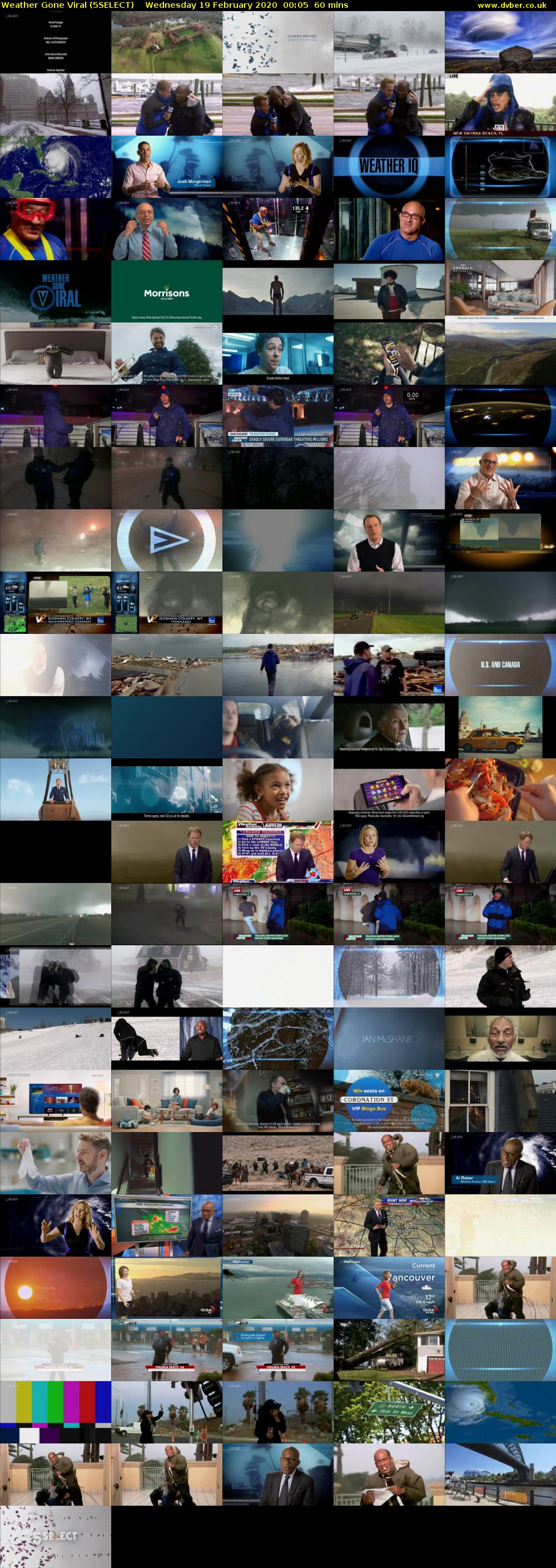 Weather Gone Viral (5SELECT) Wednesday 19 February 2020 00:05 - 01:05
