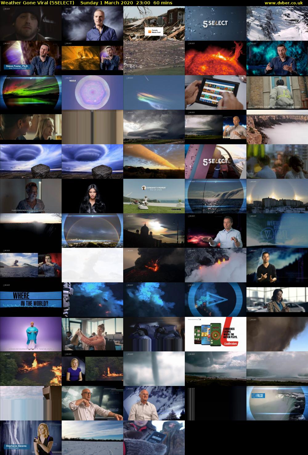 Weather Gone Viral (5SELECT) Sunday 1 March 2020 23:00 - 00:00