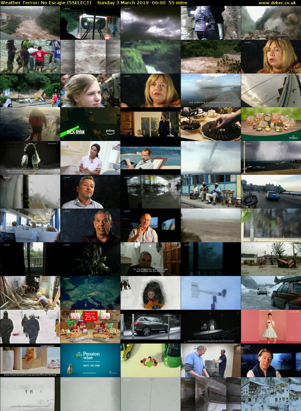 Weather Terror: No Escape (5SELECT) Sunday 3 March 2019 00:00 - 00:55