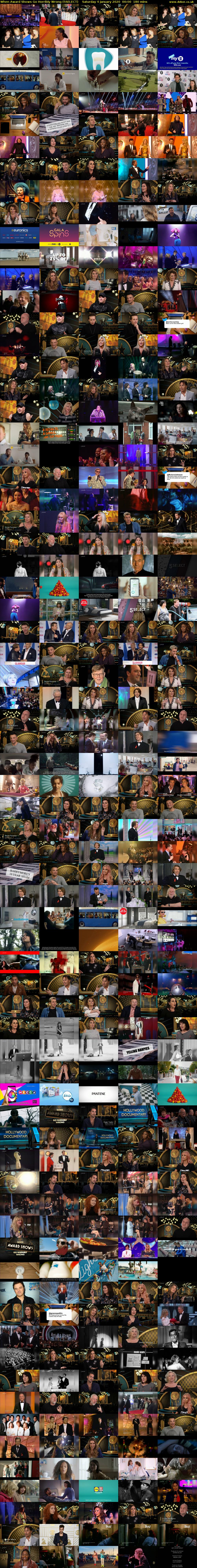 When Award Shows Go Horribly Wrong (5SELECT) Saturday 4 January 2020 00:00 - 03:00