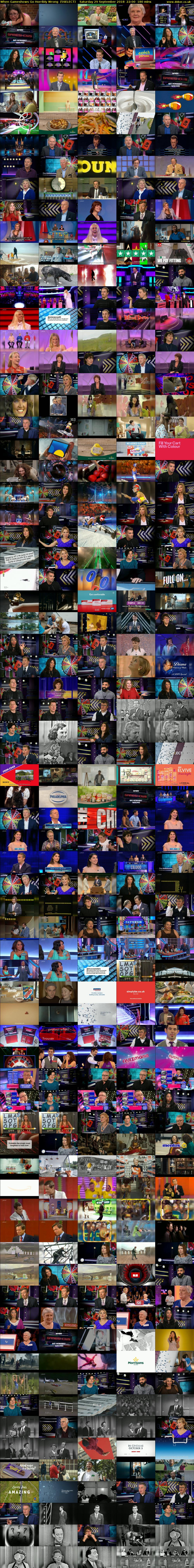When Gameshows Go Horribly Wrong  (5SELECT) Saturday 29 September 2018 22:00 - 01:00