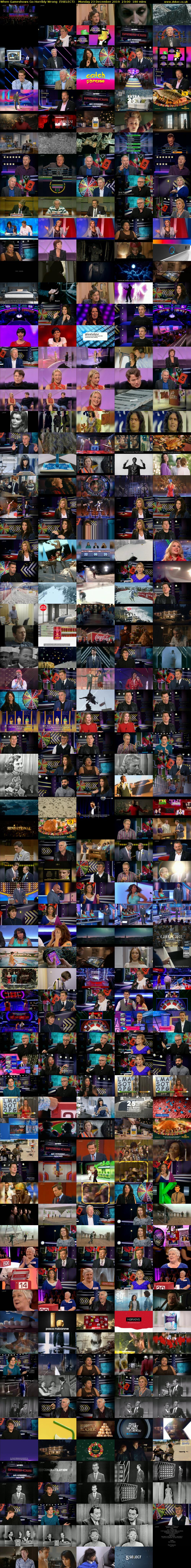 When Gameshows Go Horribly Wrong  (5SELECT) Monday 23 December 2019 23:00 - 02:00