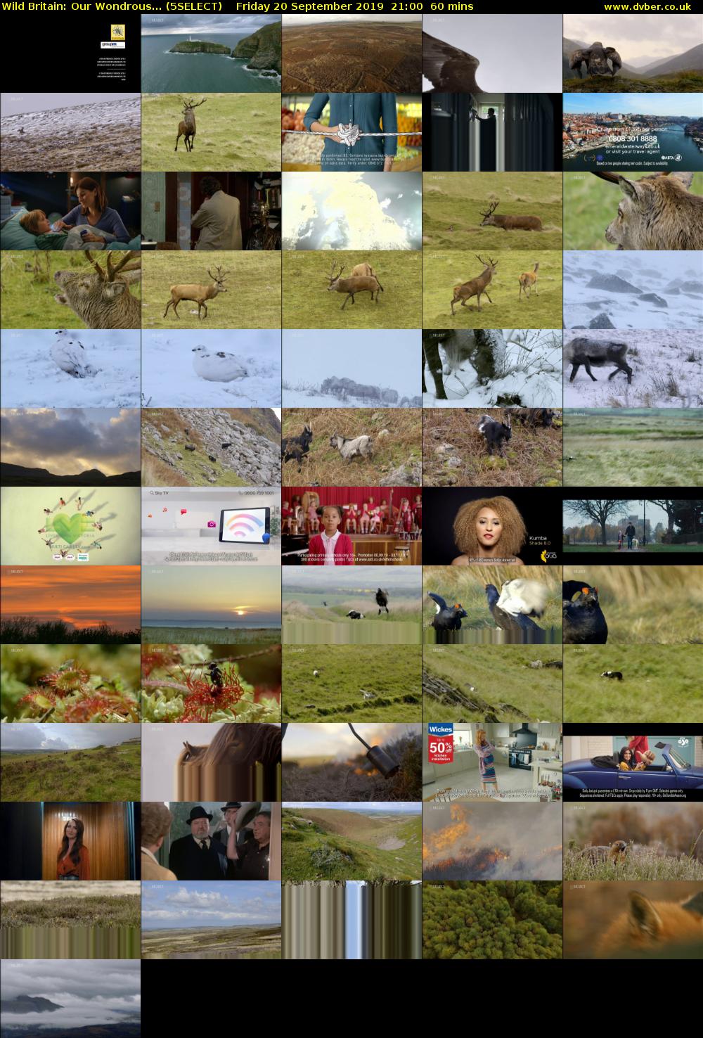 Wild Britain: Our Wondrous... (5SELECT) Friday 20 September 2019 21:00 - 22:00