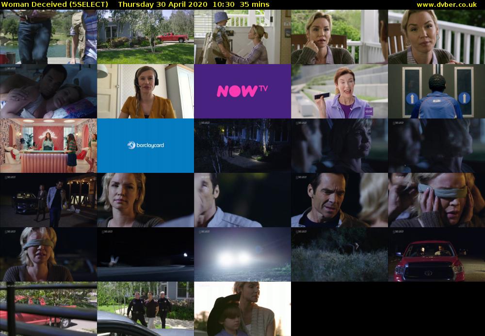 Woman Deceived (5SELECT) Thursday 30 April 2020 10:30 - 11:05