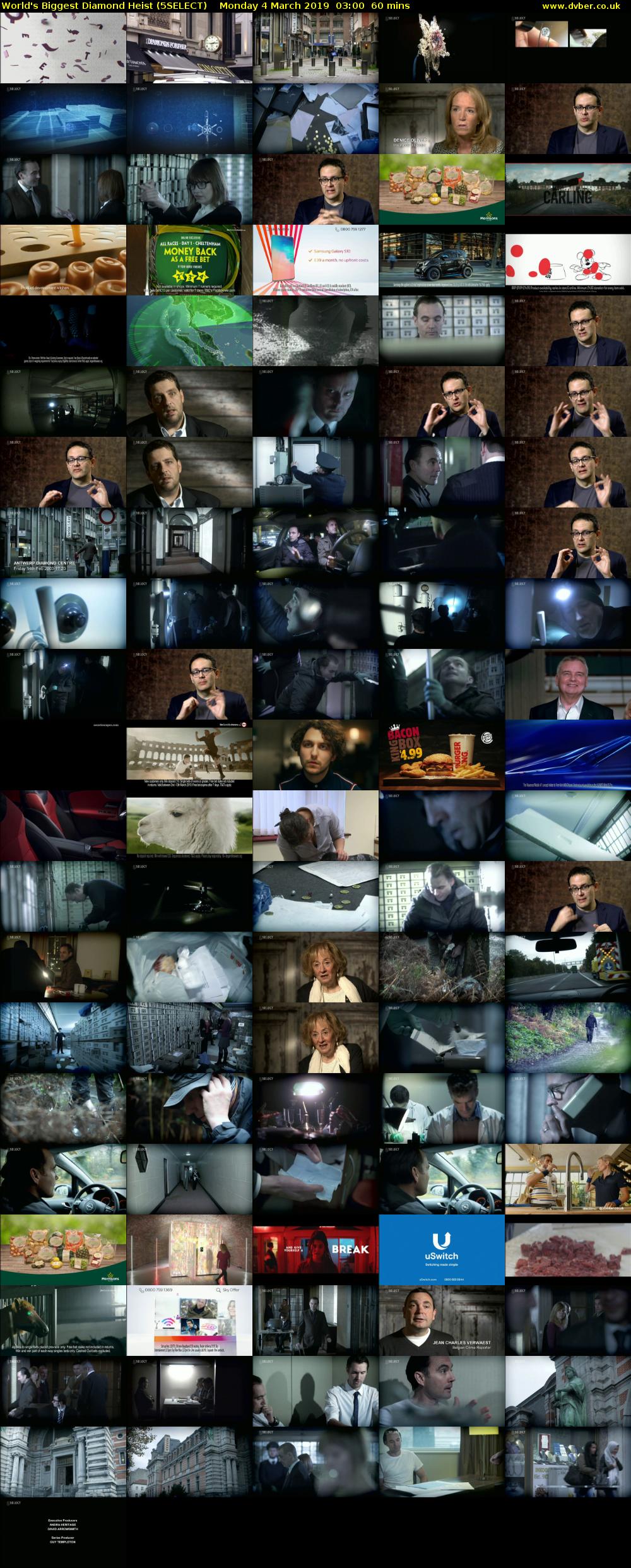 World's Biggest Diamond Heist (5SELECT) Monday 4 March 2019 03:00 - 04:00