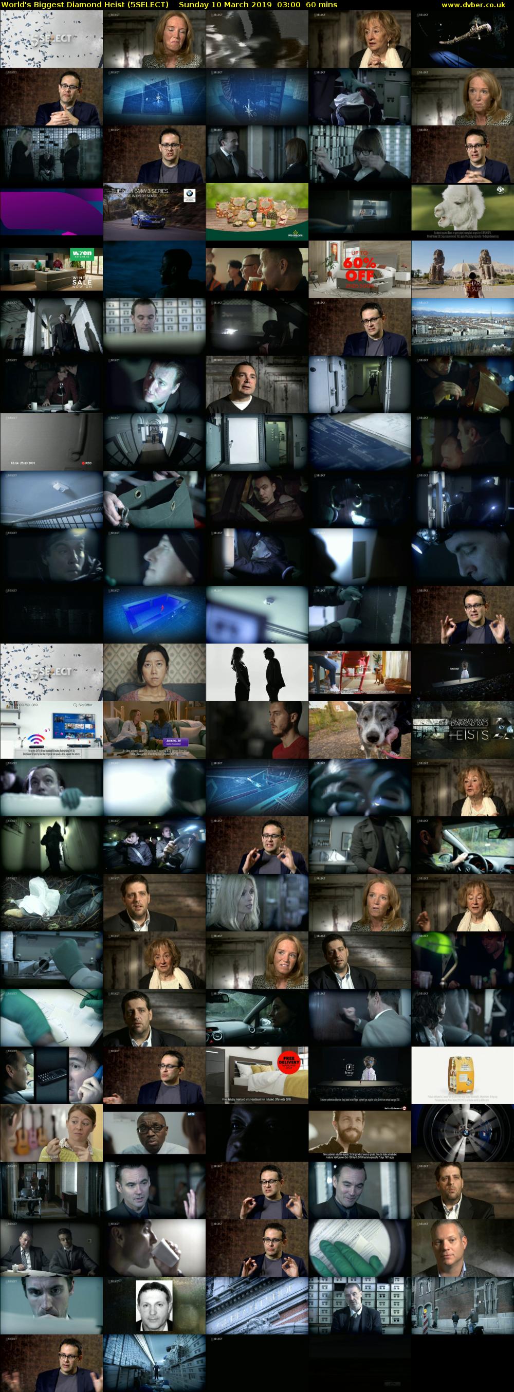 World's Biggest Diamond Heist (5SELECT) Sunday 10 March 2019 03:00 - 04:00