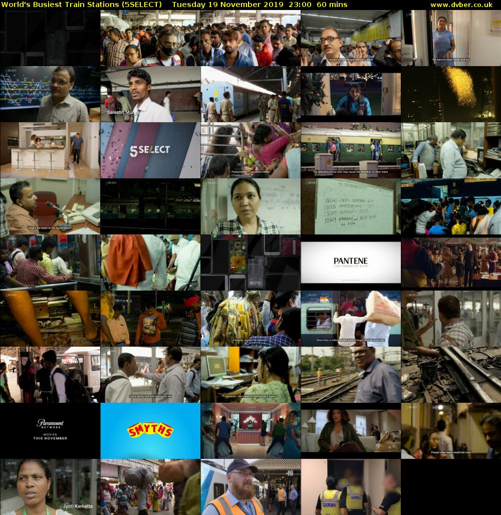 World's Busiest Train Stations (5SELECT) Tuesday 19 November 2019 23:00 - 00:00