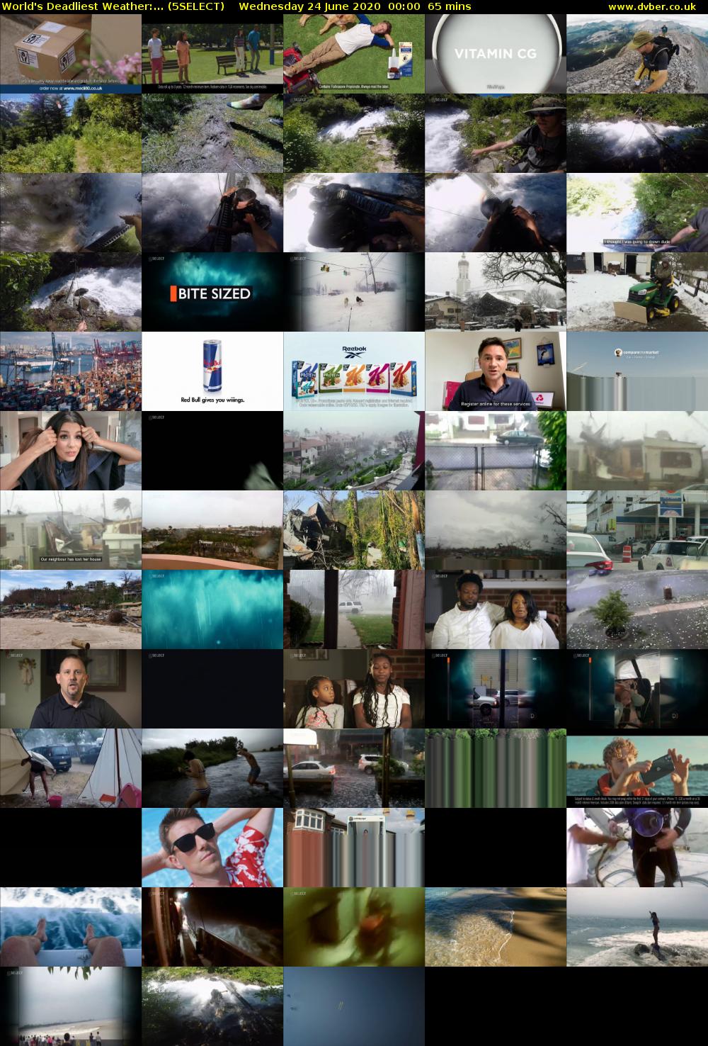 World's Deadliest Weather:... (5SELECT) Wednesday 24 June 2020 00:00 - 01:05