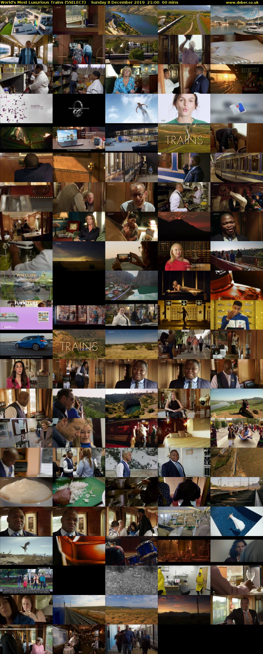 World's Most Luxurious Trains (5SELECT) Sunday 8 December 2019 21:00 - 22:00