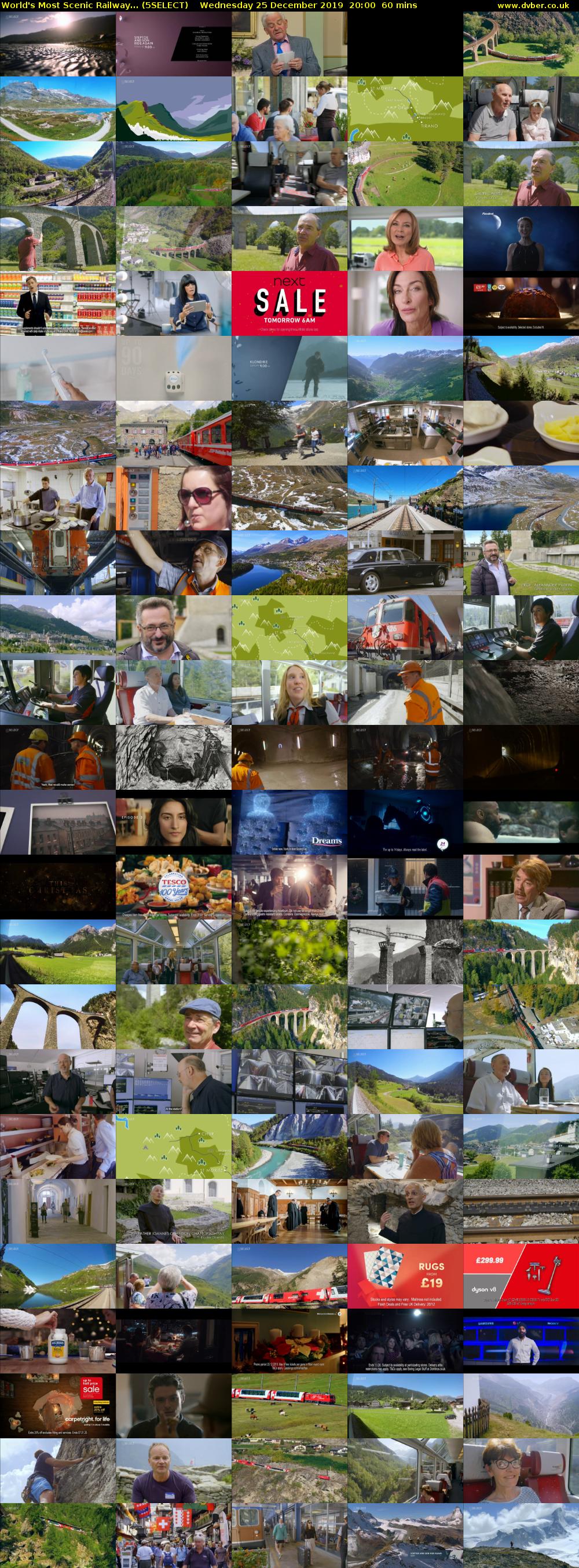 World's Most Scenic Railway... (5SELECT) Wednesday 25 December 2019 20:00 - 21:00