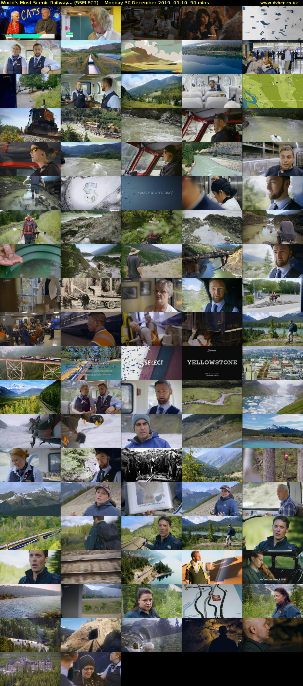 World's Most Scenic Railway... (5SELECT) Monday 30 December 2019 09:10 - 10:00