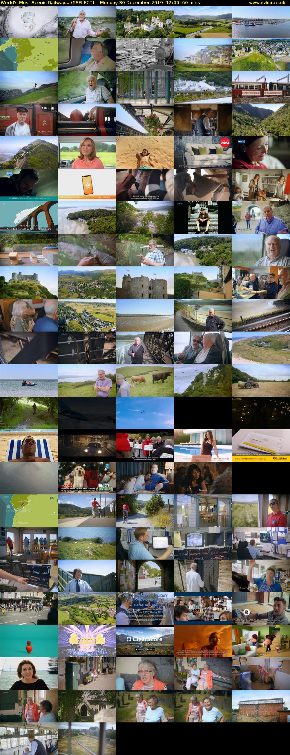 World's Most Scenic Railway... (5SELECT) Monday 30 December 2019 12:00 - 13:00