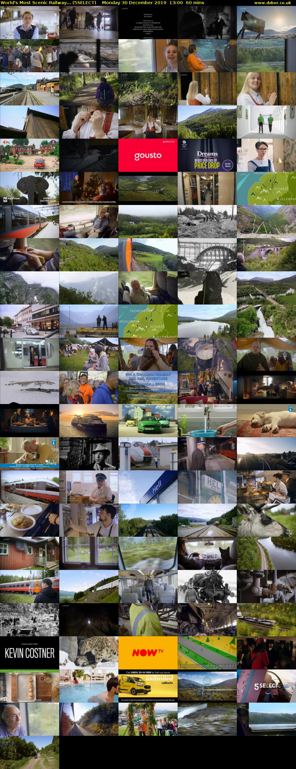 World's Most Scenic Railway... (5SELECT) Monday 30 December 2019 13:00 - 14:00